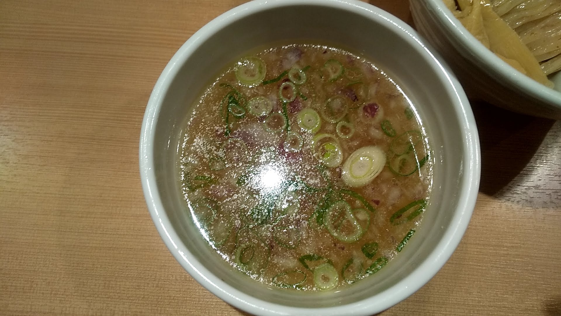 鳳仙花の特製つけ麺のつけ汁